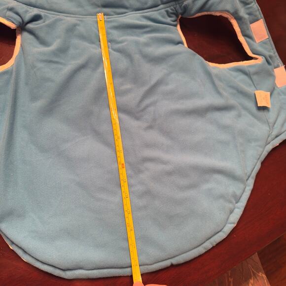 Metallic Dog Puffer Jacket W/ Hood. XL. Hook & Loop Tape closure Water Resistant - Picture 8 of 12